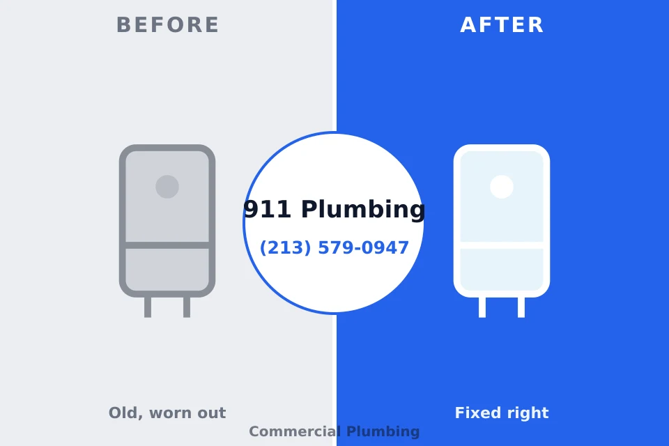 Before and after: plumbing company Lakemoor, IL